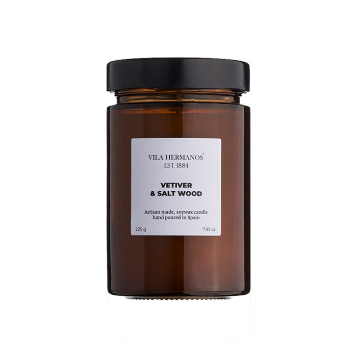 Velas Decorativas Vetiver & Salt Wood