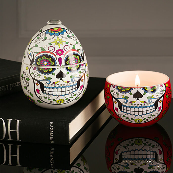 Velas Aromaticas Skull Huevo Blanco